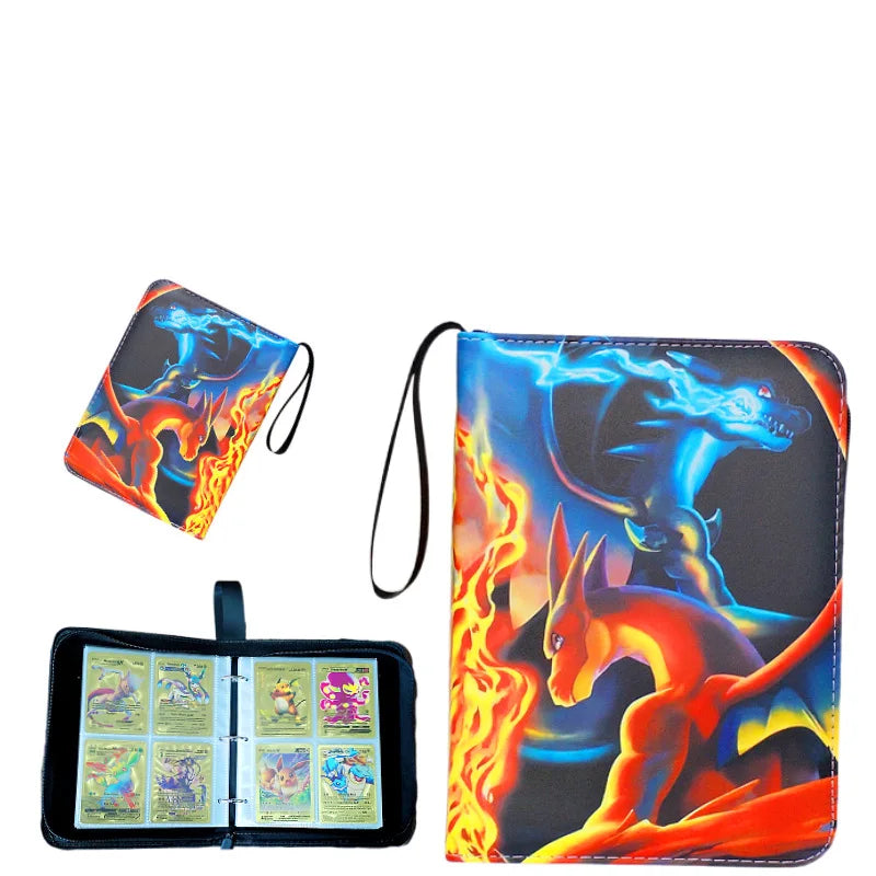NEW Pokémon Card Album — 400pcs Binder Zipper PU Leather Storage Book for Anime Card Game Collection