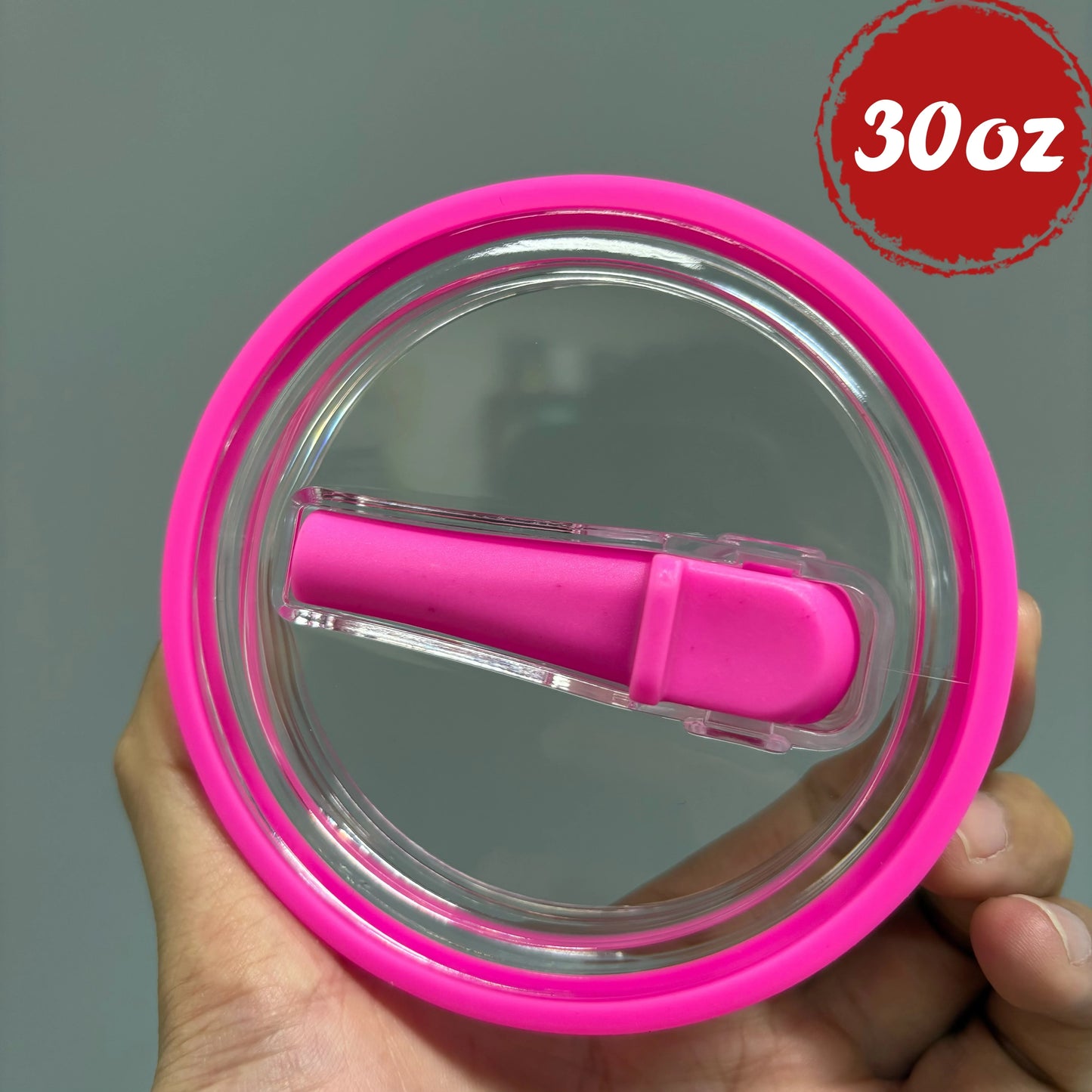 30oz/40oz Tumbler Flip Straw Lid Replacement – Spill-Proof Reusable Cover for Quencher Cups