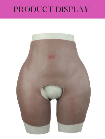 YUERUGOU Silicone Butt Hip Enhancer Pants – Women’s Open Crotch Padded Hip Shaper, Artificial Butt Cosplay, Plus Size