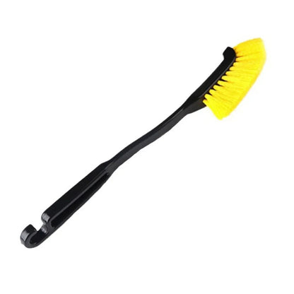 Car Wheel & Tire Rim Brush — Curved, Flexible Deep Cleaning Tool for Truck and Car Wheel Hubs
