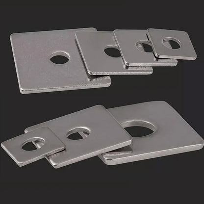 Square Flat Washer DIN436 — 304 Stainless Steel M3, M4, M5, M6, M8 High-Quality Washer Plates