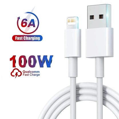 100W Fast Charging Cable – USB C for Apple iPhone 14-11 Pro Max, Plus, Mini, 1M/2M Data Cable, Quick Charge Phone Accessories