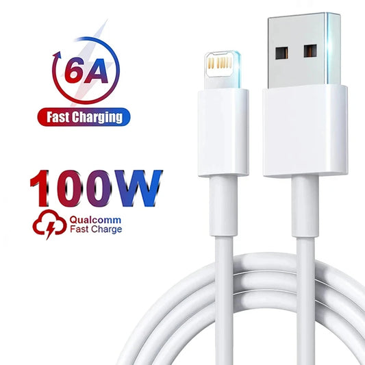 100W Fast Charging Cable – USB C for Apple iPhone 14-11 Pro Max, Plus, Mini, 1M/2M Data Cable, Quick Charge Phone Accessories