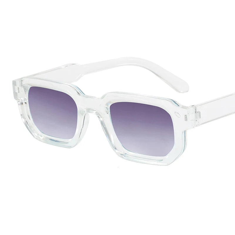 Vintage Rectangle Sunglasses for Men & Women – Retro UV400 Luxury Brand Design Eyewear
