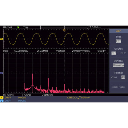 Hanmatek Digital Oscilloscope – 2/4 Channel 110MHz Bandwidth, 1GS/s Sampling Rate, 7'' TFT Display, Desktop Storage Scope