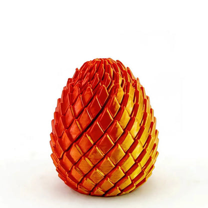 3D Printed Dragon Egg Stress Relief Toy - Deformable Twist Desk Ornament