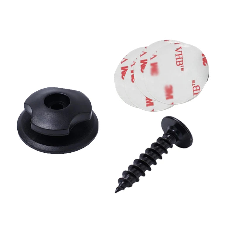 Car Trunk Hooks Organizer | Rear Cargo Mounting Luggage Net Fastener with Screw & Adhesive Tape Kit
