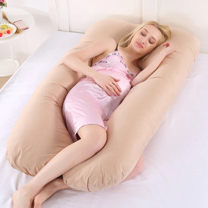 Pure Cotton U-Shaped Maternity Pillow Case – Pregnancy Pillow Cover for Women