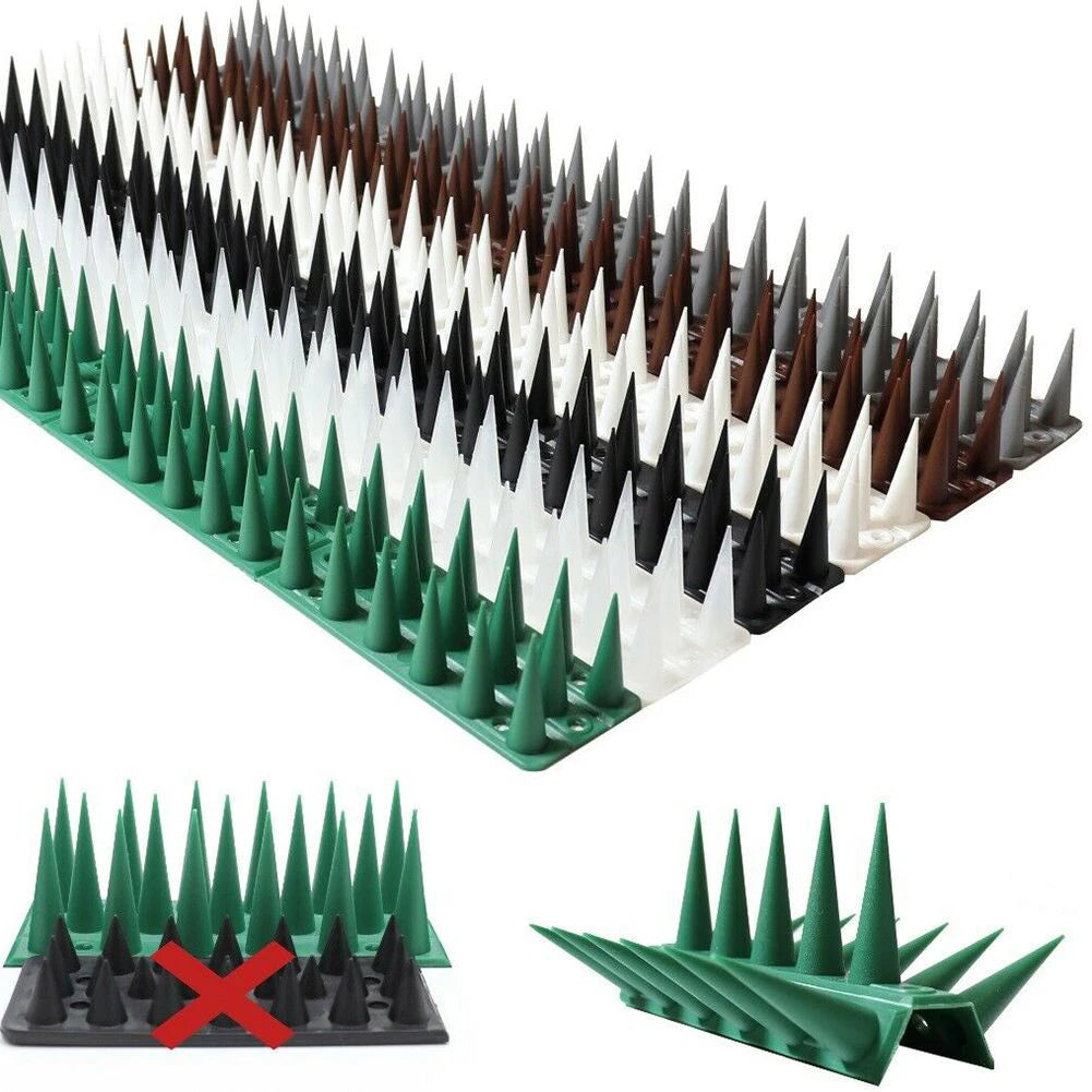 Spike Defender Fence Wall Spikes - Garden Security Intruder Repellent, Anti-Climb Bird Protection for Balconies and Railings
