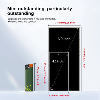 SERVO S27 Mini Android Smartphone - 4.0" Display, 2GB+16GB, 3G Dual SIM, WiFi, GPS & Face ID