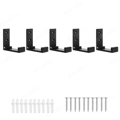 Folding Aluminum Alloy Wall Hooks – Rustproof Coat, Towel & Clothes Hanger (1/5/50 Pack)