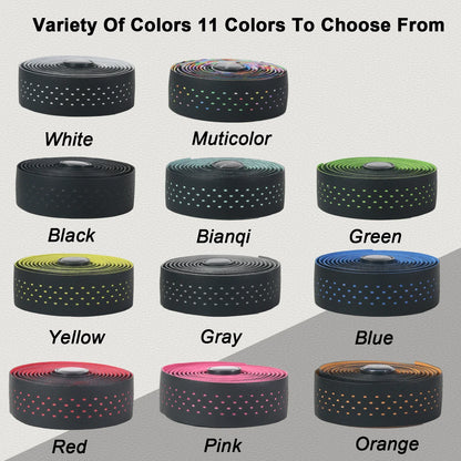 BUCKLOS Road Bike Handlebar Tape – Soft PU EVA Anti-Slip Shock-Absorbing Grip for Gravel and Cycling
