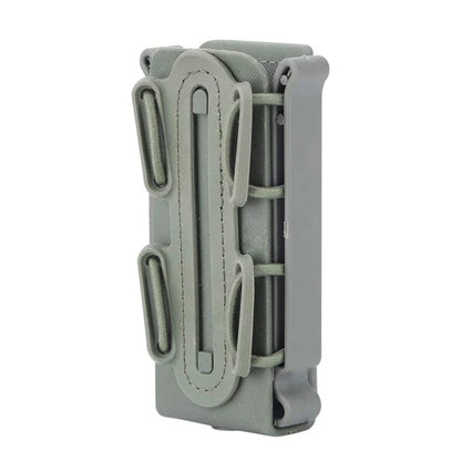 Tactical 9mm Single Magazine Pouch – MOLLE Clip, Quick Release FastMag Holder for P226, Glock 17/19, Beretta M9/PX4, Hunting Gear
