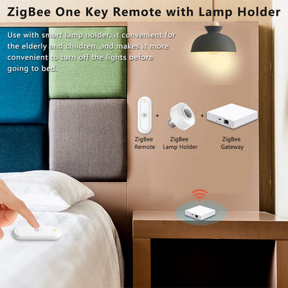 LoraTap ZigBee 3.0 Wireless Smart Scene Controller – 13-Key Push Button Remote EU/US Compatible Tuya Smart Life Automation Switch