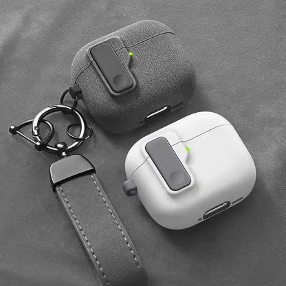 2024 New Hard Hybrid Protector Case for AirPods 4 (USB-C) — Magnetic Lid Lock Luxury Cover for Apple AirPods 4