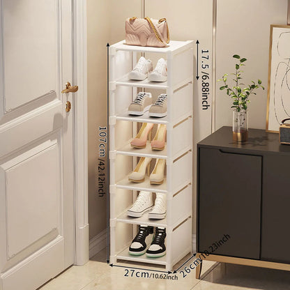 Compact Home Shoe Rack Storage Cabinet – Entry Level, Space Saving, Freely Combineable Design