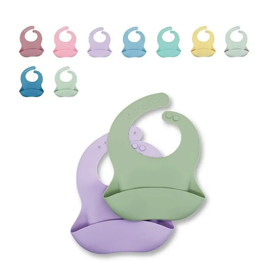3D Waterproof Baby Bib – Cute Cartoon Animal Print, Adjustable Soft Silicone Feeding Bib for Boys & Girls