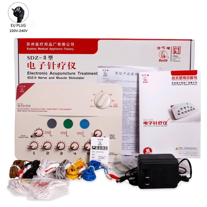 EMS Electroacupuncture Massage Device – 6 Waveform Low-Frequency Muscle Stimulator for Relaxation Therapy