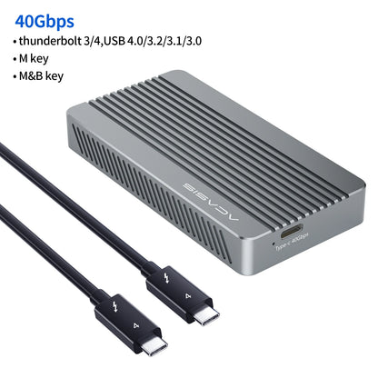 ACASIS 40Gbps USB 4.0 SSD Enclosure – Thunderbolt NVMe M.2 8TB Case, Compatible with Thunderbolt 4/3, USB 3.2/3.1/3.0 (JHL7440)