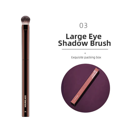 Hourglass Makeup Brushes Set – Powder, Foundation, Concealer, Blusher, Bronzer, Eyeshadow & Eyebrow Sculpting Brushes