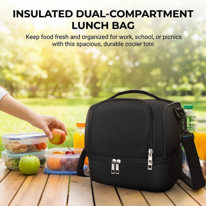 Large Capacity Insulated Lunch Bag – Aluminum Foil Thermal Food Tote for Office, School, Picnic & Travel