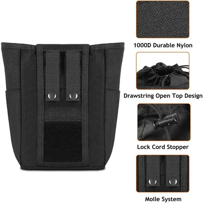 Foldable Molle Dump Pouch – Ammo Magazine Waist Pack, Hunting & EDC Utility Bag