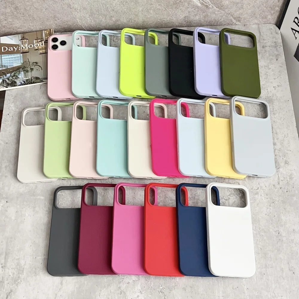 Liquid Silicone iPhone Case - Shockproof Protective Cover for iPhone 17, 16, 15, 14, 13 & 12 Pro Max
