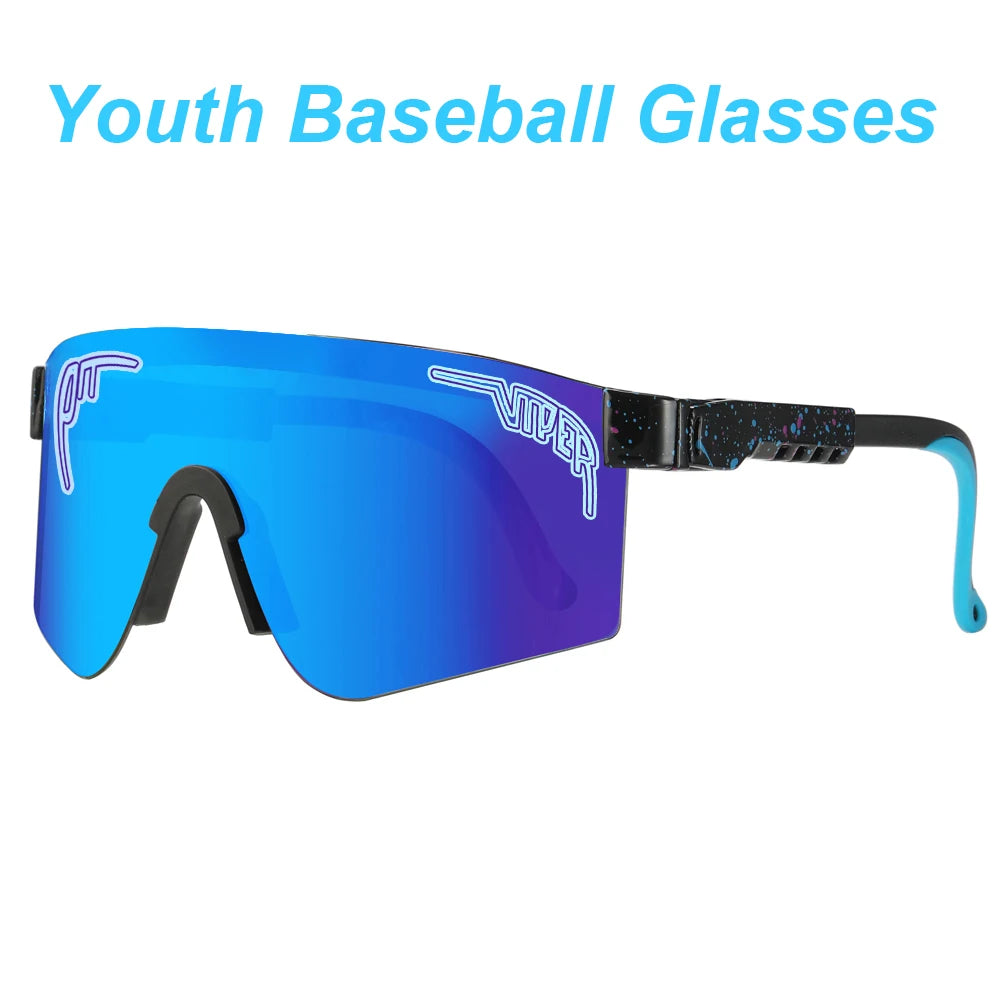 Youth Pit Viper Style Sunglasses – Sporty UV Eyewear for Kids, Teens & Small-Head Adults, Cycling & Driving Shades