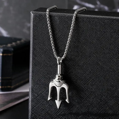 Gothic Skull Jesus Cross Necklace – Punk Catholic Amulet Jewelry for Men, Religious Pendant