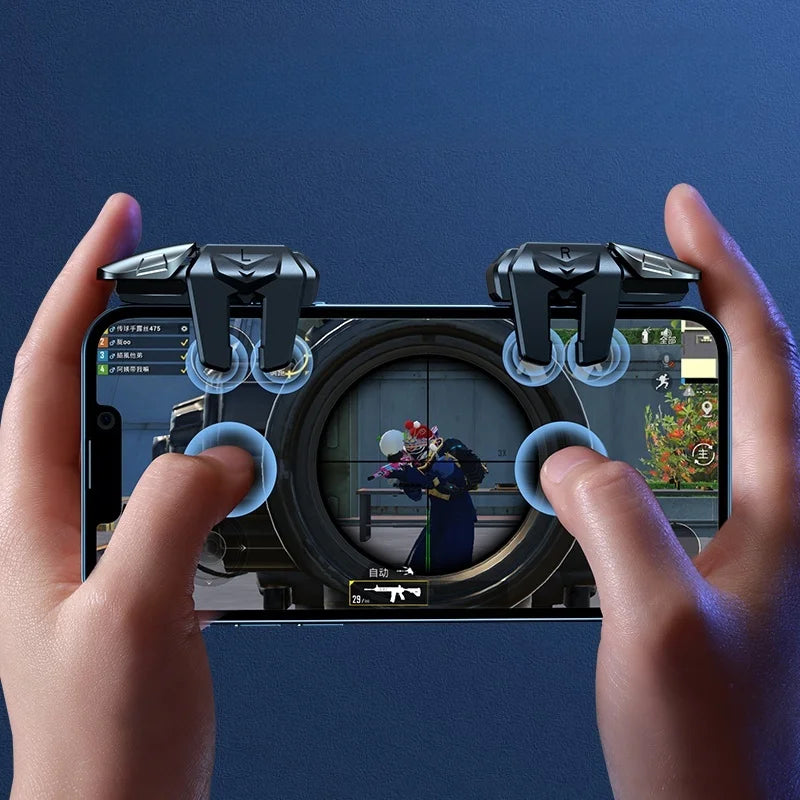 G21 Mobile Game Trigger Gamepad – Ergonomic Retractable Controller with Mechanical Auxiliary Buttons for Mobile Gaming