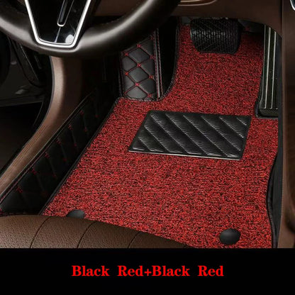 Luxury Double-Layer Car Floor Mats - Custom-Style Interior Floor Protection