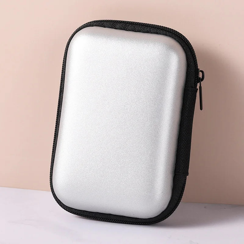 Portable Travel Cable Organizer Bag – Zipper Storage Case for Earphones & Electronic Accessories