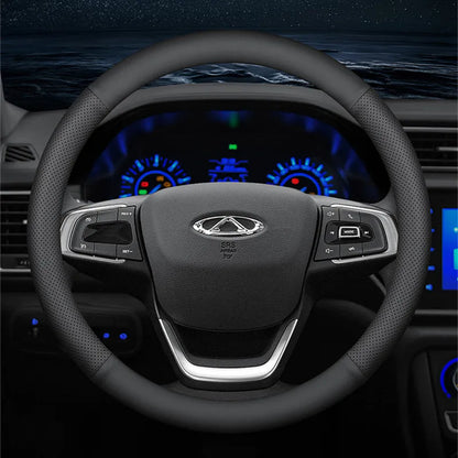 Ultra-Thin Universal Car Steering Wheel Cover — 37-38cm Breathable Wrap Accessory