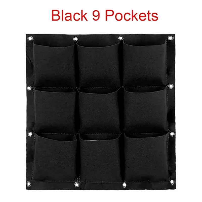 Wall Hanging Planting Bag – Multi-Pocket Vertical Garden Planter for Vegetables, Flowers, and Bonsai