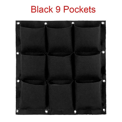Wall Hanging Planting Bag – Multi-Pocket Vertical Garden Planter for Vegetables, Flowers, and Bonsai