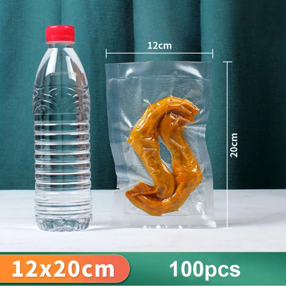 100pcs Vacuum Food Storage Bags – Compatible with Vacuum Sealer Machine for Long-Lasting Freshness
