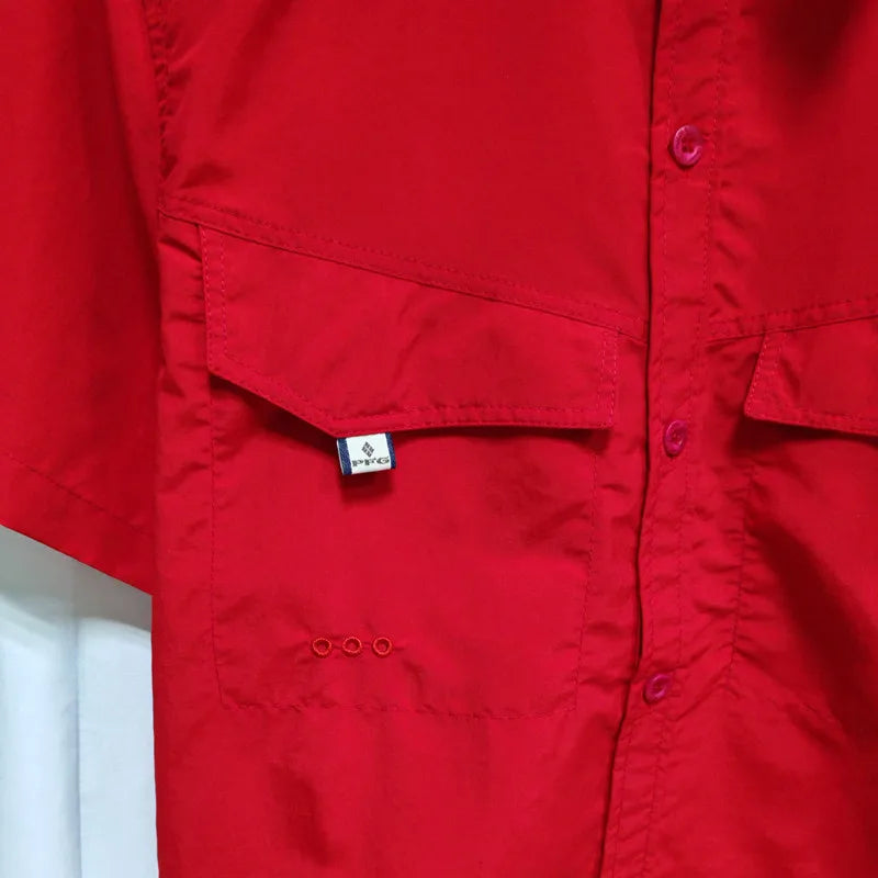 Men’s Short Sleeve Casual Shirt - Stylish Lightweight Fishing & Summer Menswear Top