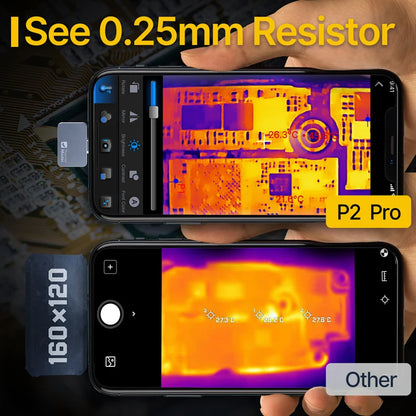1112°F P2 Thermal Camera - Handheld Infrared Imager for Car Diagnostics, Machine Repair, HVAC & Home Inspection