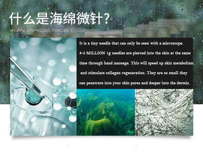 10pcs Sponge Microcrystal Freeze-Dried Powder Collagen Regeneration Sponges – Natural Biological Extract for Skin Cell Renewal