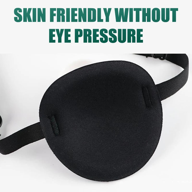 Adjustable Single Eye Patch – 3D Foam Breathable Eyeshade Medical Eye Mask for Strabismus & Amblyopia Training Therapy Use