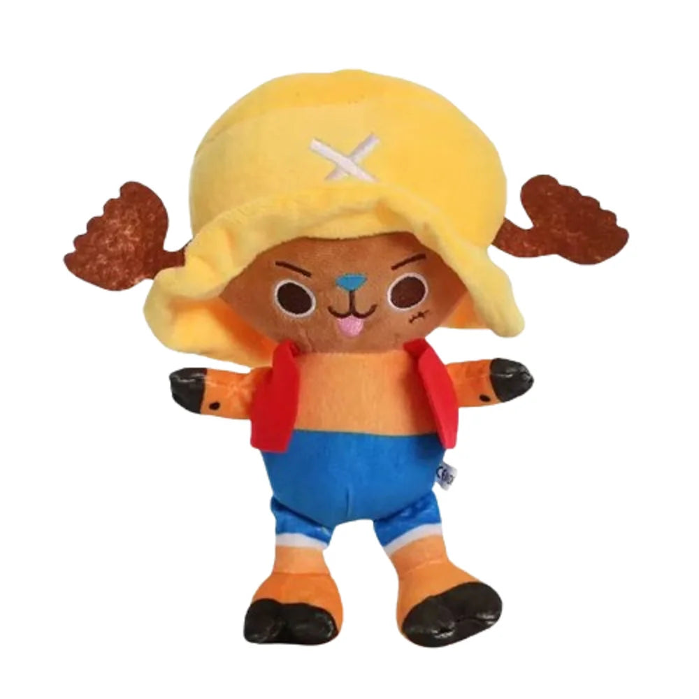 One Piece Anime Plush Toys - Luffy, Zoro and Chopper Stuffed Dolls, Cute Pendant Accessories and Holiday Gifts