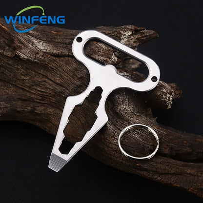 EDC Self-Defense Keychain Tool - Outdoor Survival Stinger with Bottle Opener & Wrench for Men & Women