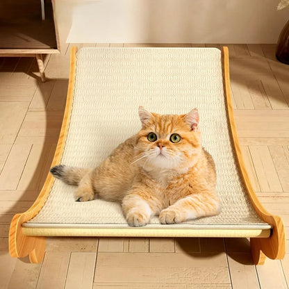 Wooden Cat Scratching Board – Wear-Resistant Scratch Post and Recliner Toy | Durable Cat Scratcher