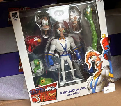 Genuine Earthworm Jim 2.0 PDNA 1/12 Scale Psy-Crow & Bob The Killer Action Figures – Collectible Worm Body Toys & Gifts