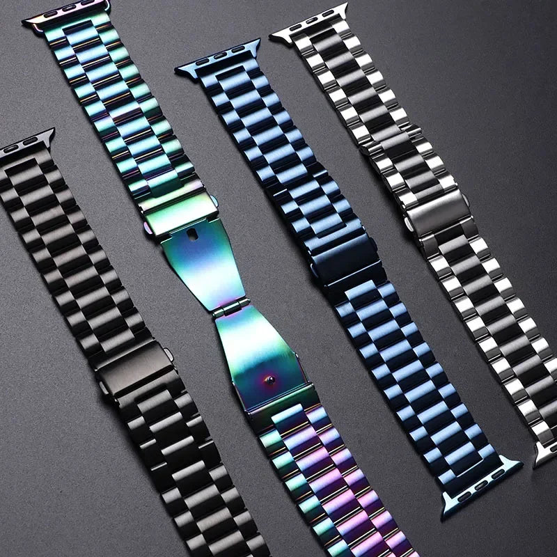 Stainless Steel Strap for Apple Watch – Metal Band Bracelet for 38-49mm, Compatible with iWatch Series 10-4, Ultra 2 & More