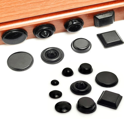 18–100PCS Self-Adhesive Silicone Door Stops – Cabinet Bumpers & Rubber Cushion Pads for Furniture Protection