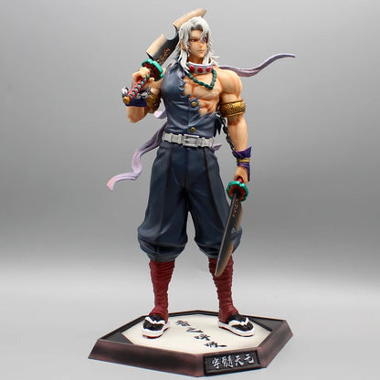 Demon Slayer Uzui Tengen Figure – GK PVC Statue Collectible, Anime Model Doll for Desktop, Toys & Birthday Gifts