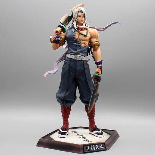 Demon Slayer Uzui Tengen Figure – GK PVC Statue Collectible, Anime Model Doll for Desktop, Toys & Birthday Gifts