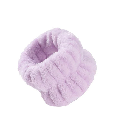 Microfiber Wrist Washband – Absorbent Wrist Sweatband Scrunchies for Women, Face Wash Towel Band, Headband Accessory