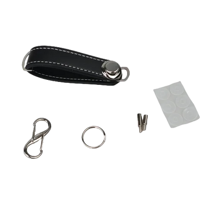 Leather Car Key Pouch – Wallet Case & Key Organizer with Chain for Smart Keys